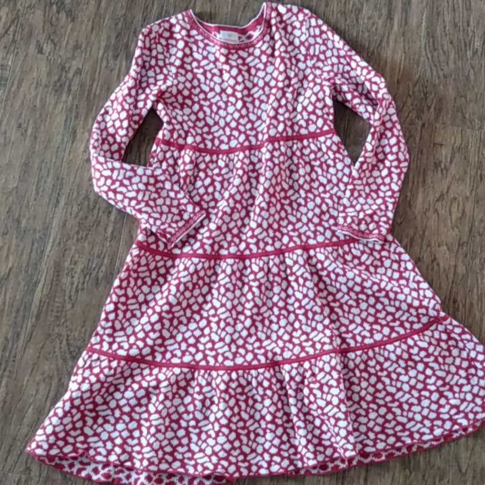 Hanna Andersson twirl sweater red dress 160